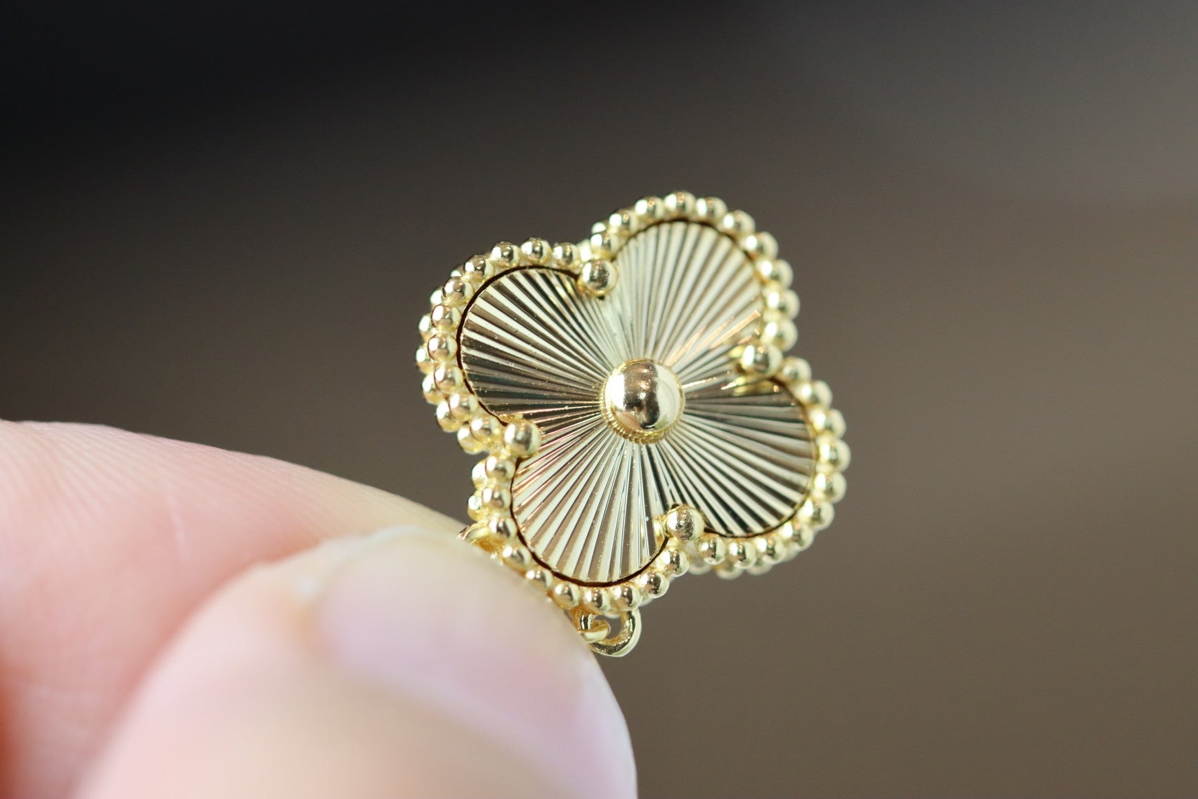 Alhambra Gold-Tone Four-Leaf Clover Necklace