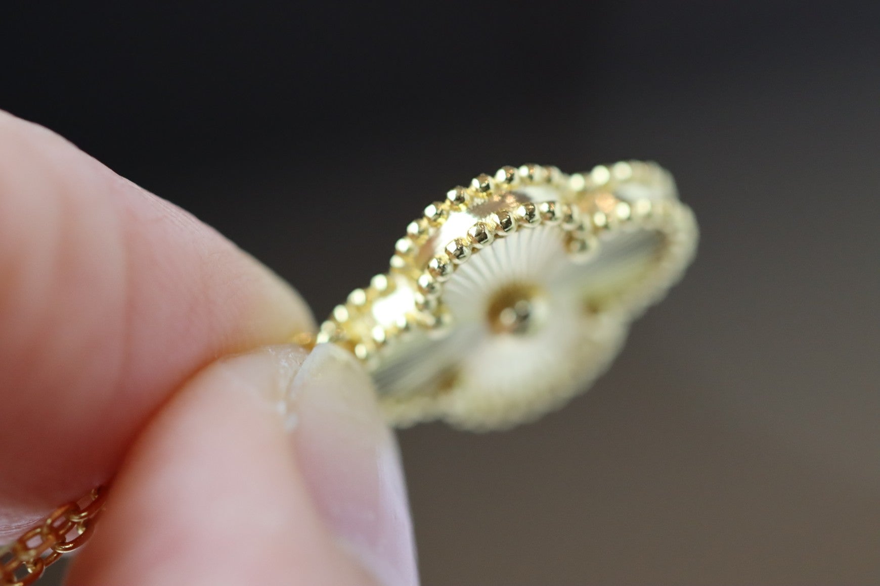 Alhambra Gold-Tone Four-Leaf Clover Necklace