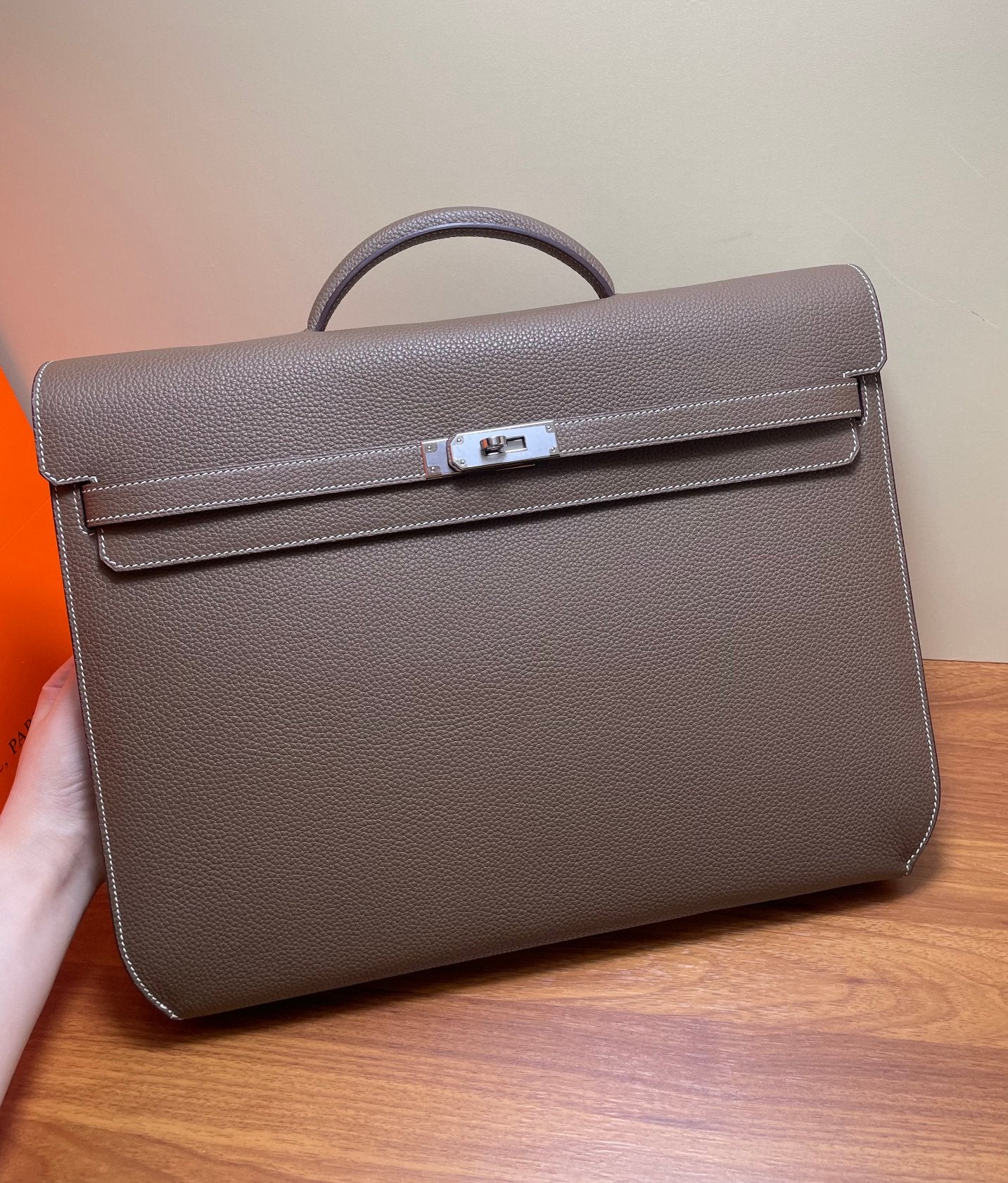 Leather Briefcase / Messenger Bag