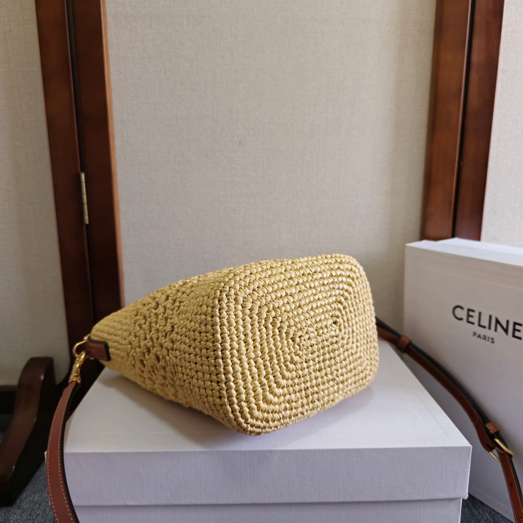 Woven Small Bucket Bag