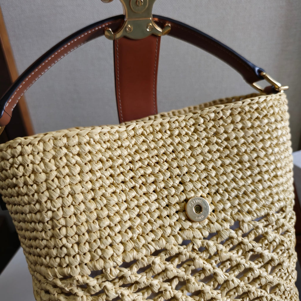 Woven Small Bucket Bag