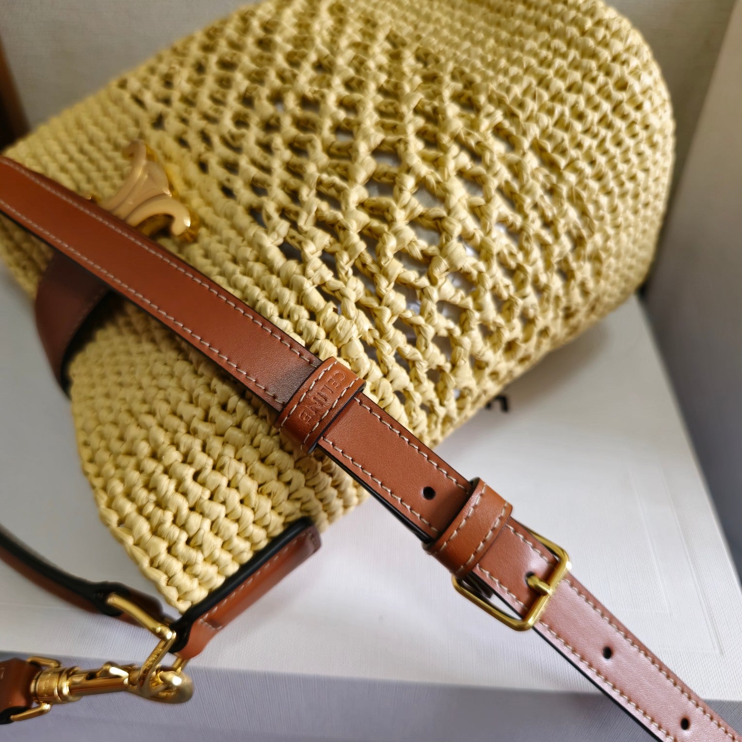 Woven Small Bucket Bag