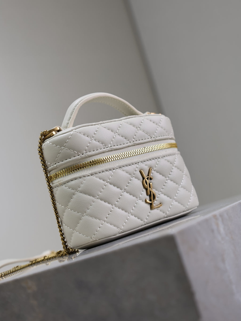Vanity Quilted Leather Bag