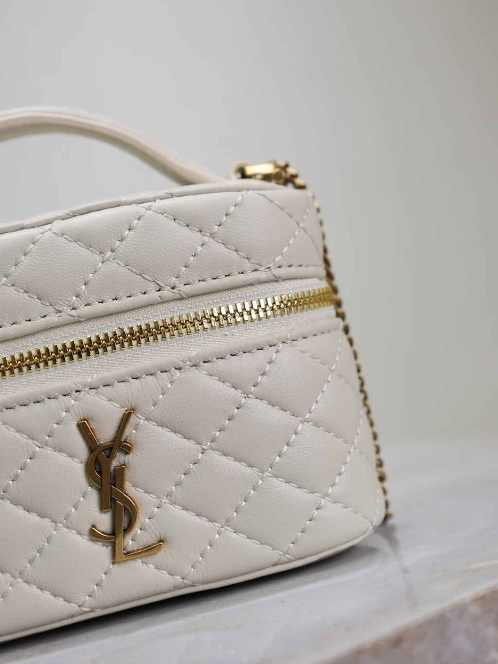 Vanity Quilted Leather Bag