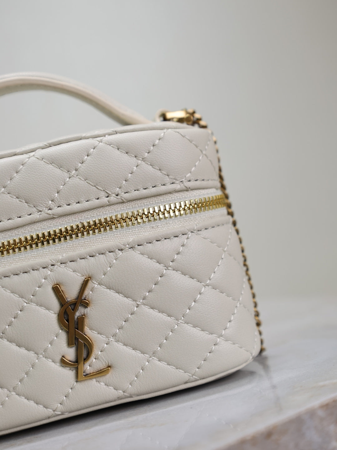 Vanity Quilted Leather Bag