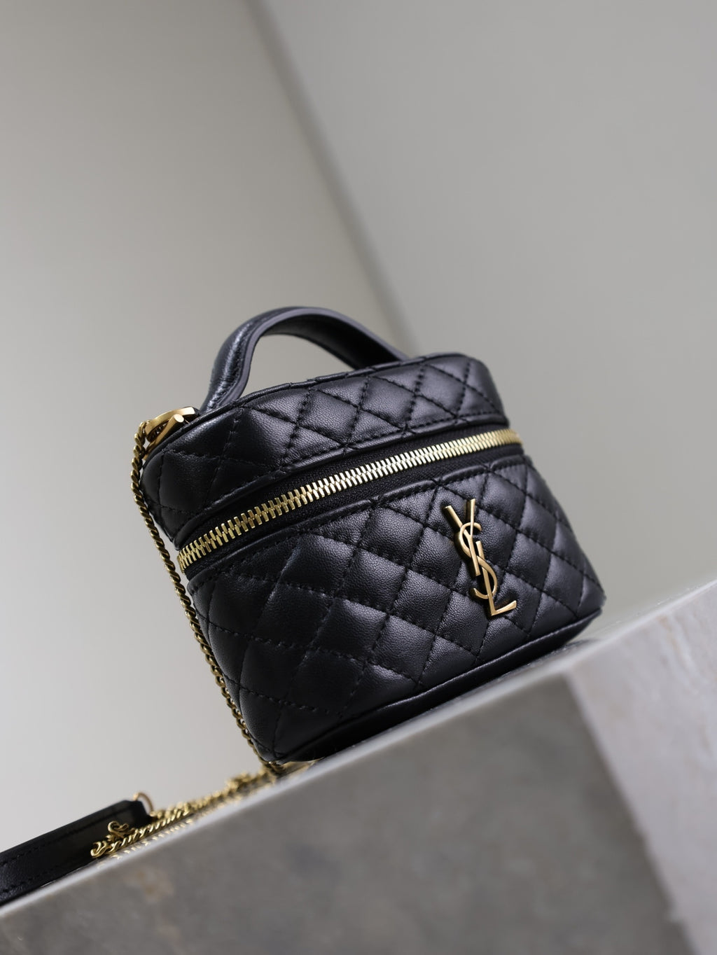 Vanity Quilted Leather Bag