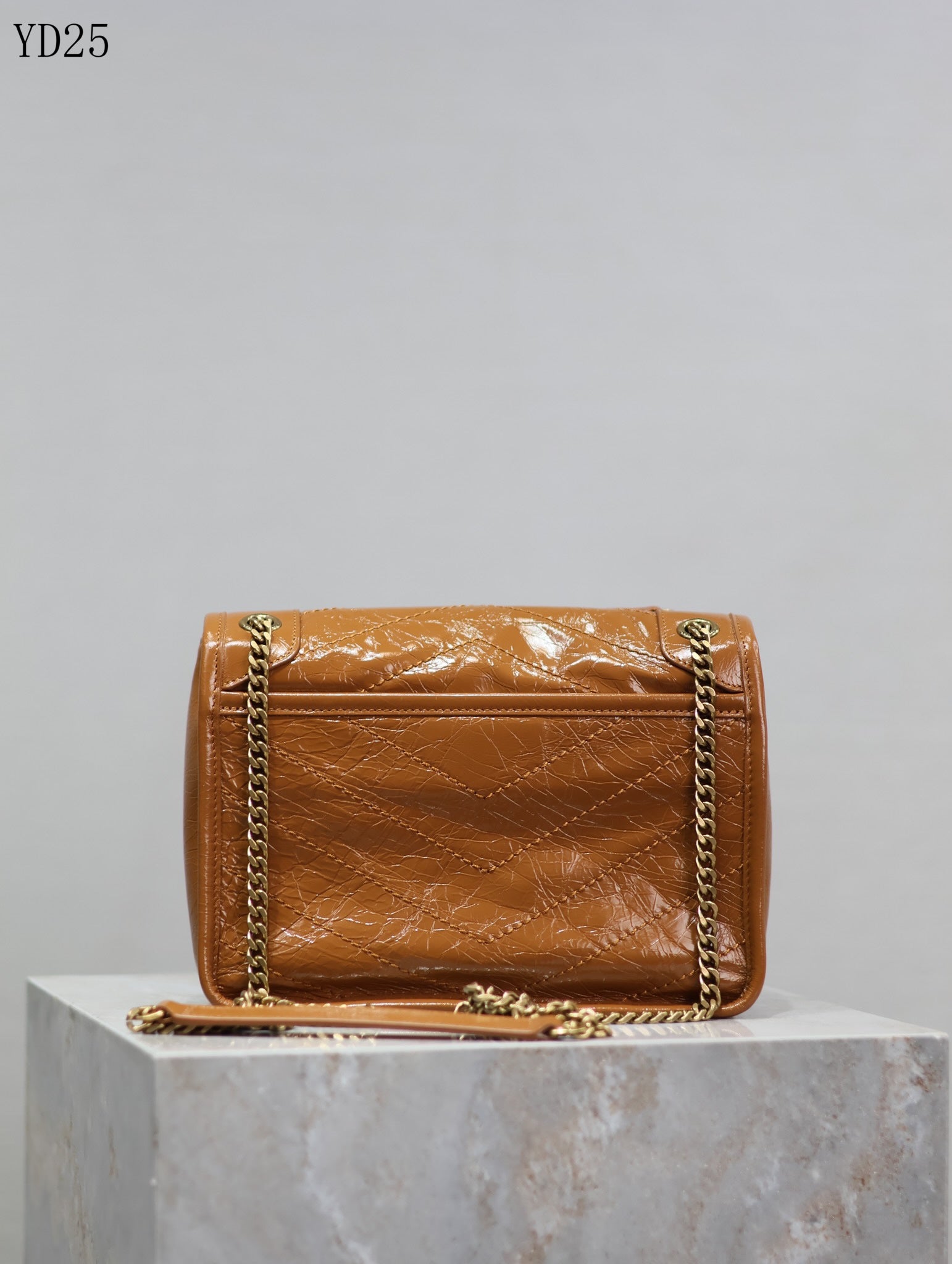 Niki Medium Patent Leather Shoulder Bag