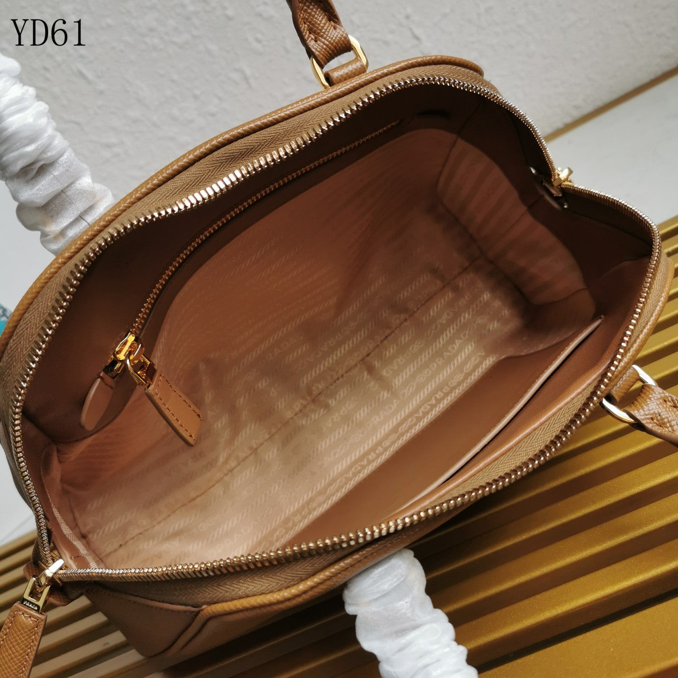 Saffiano Leather Top Handle Bag 32cm