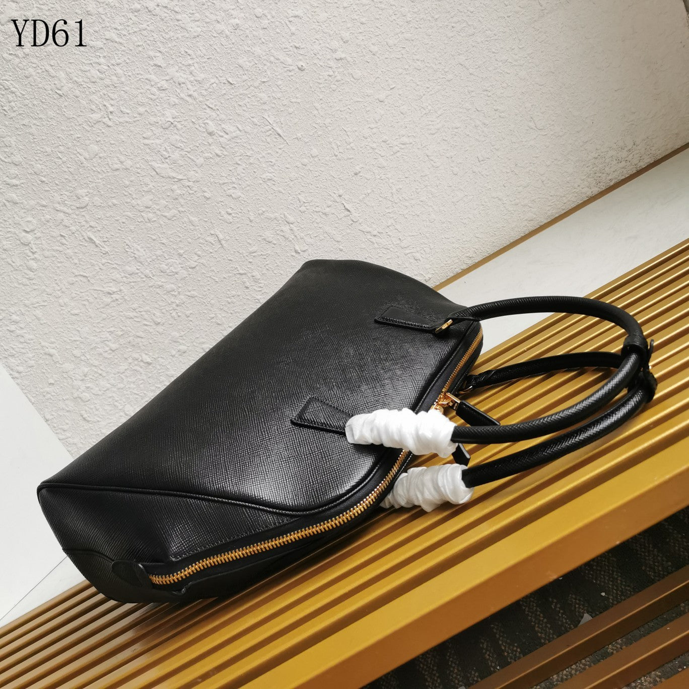 Saffiano Leather Top Handle Bag