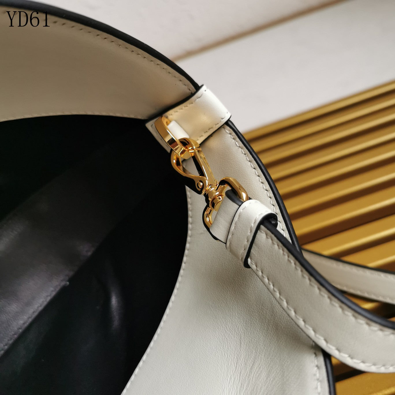 Triangle-Logo Leather Tote Bag