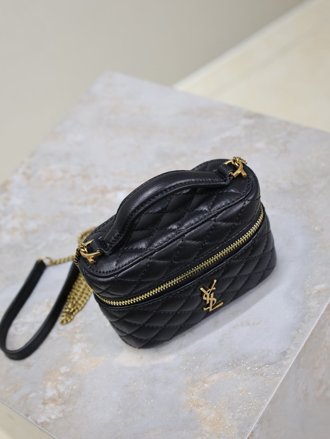 Vanity Quilted Leather Bag