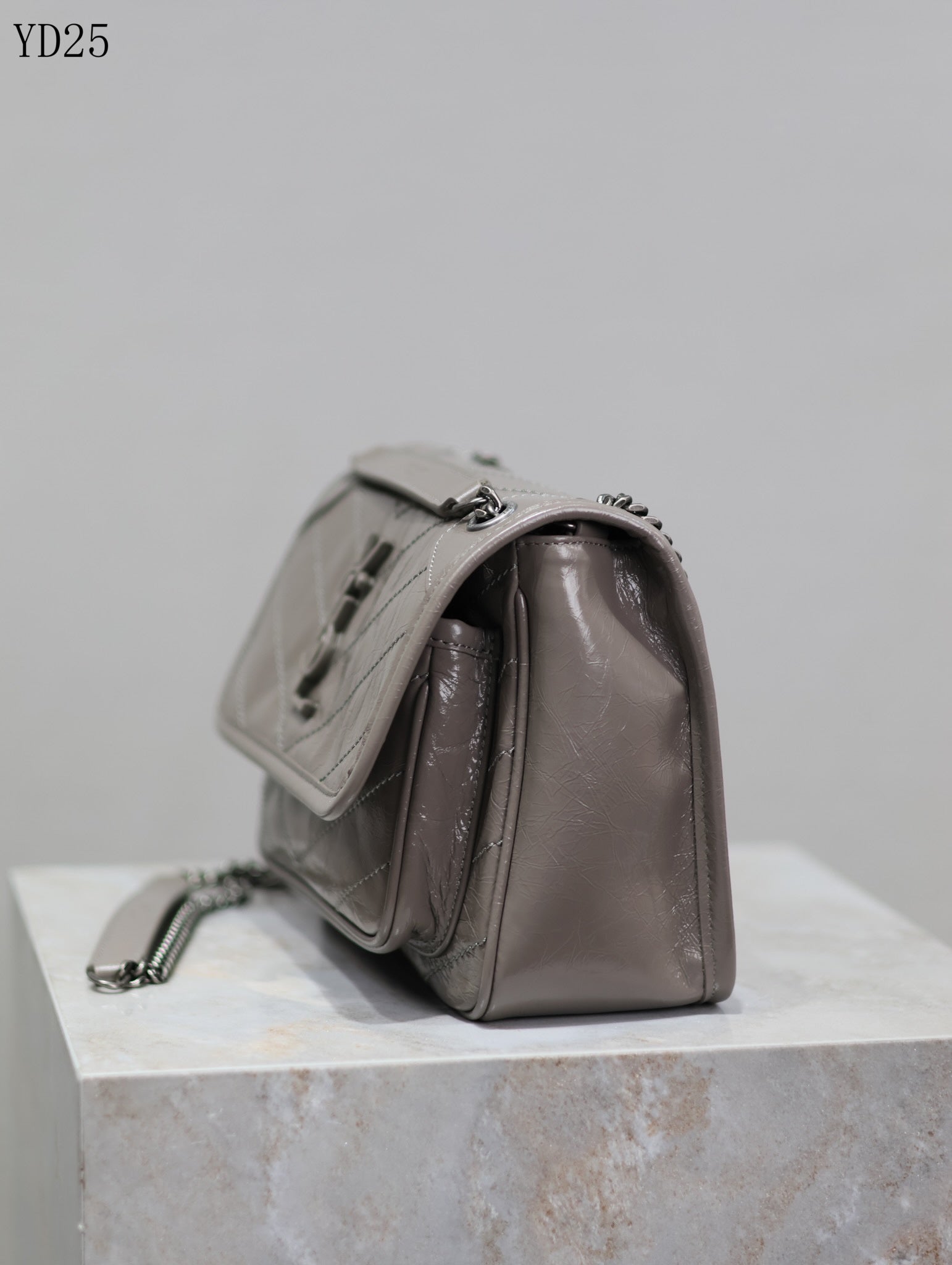 Niki Medium Patent Leather Shoulder Bag