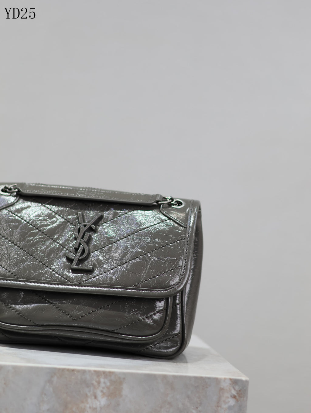 Niki Medium Patent Leather Shoulder Bag