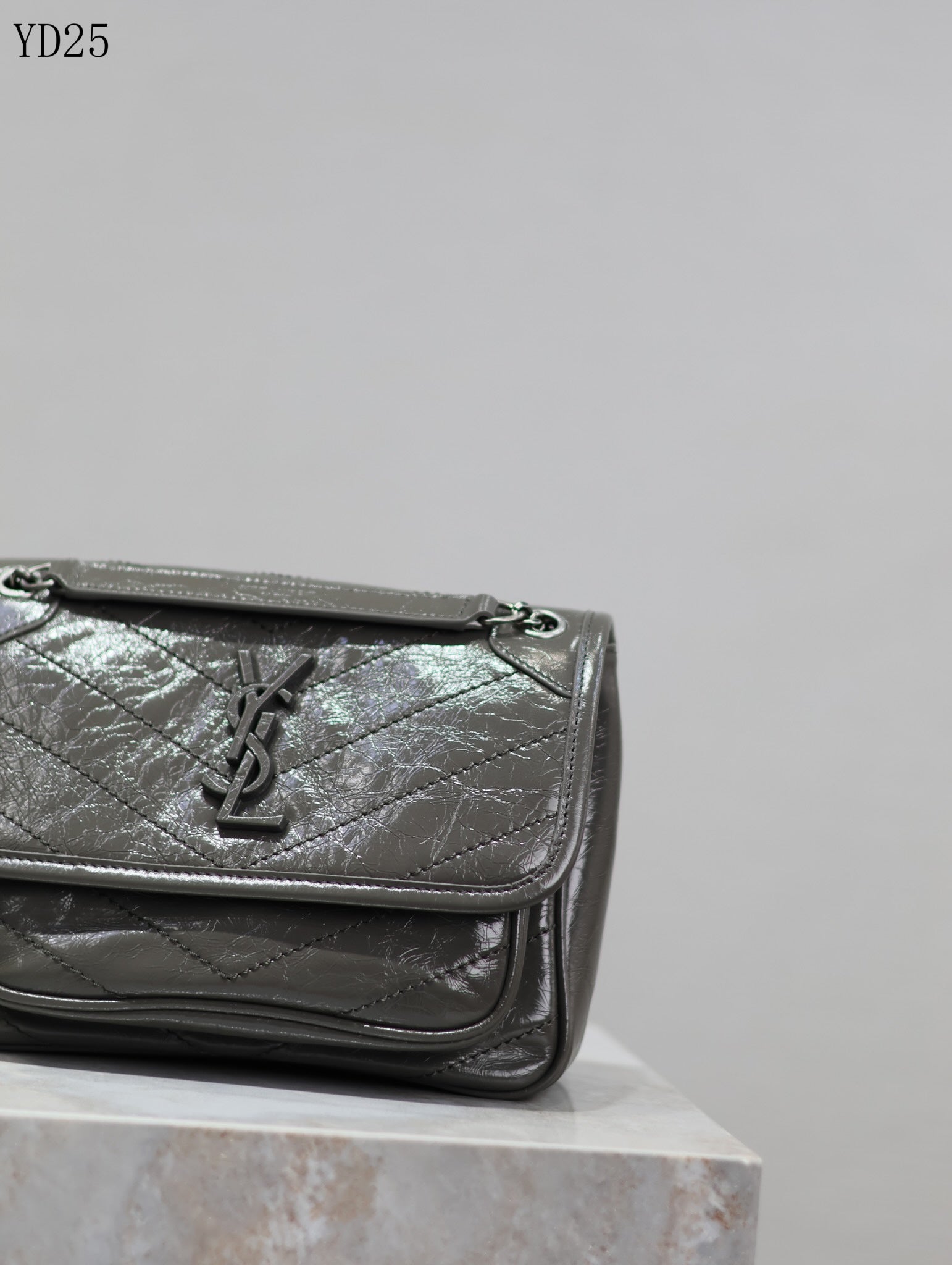 Niki Medium Patent Leather Shoulder Bag