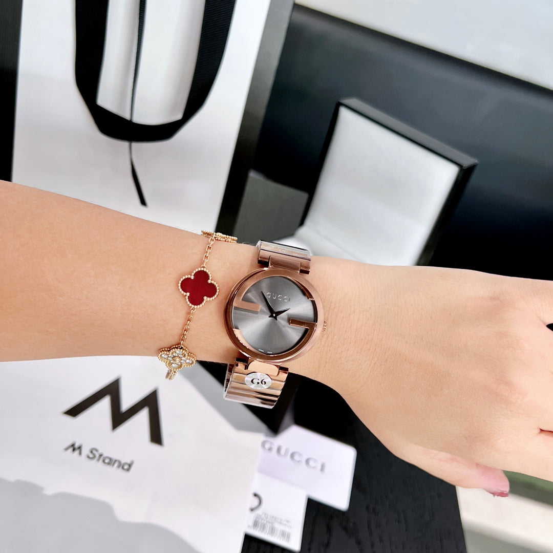 G-Timeless Signature Stainless Steel Women's Watch – Rose Gold