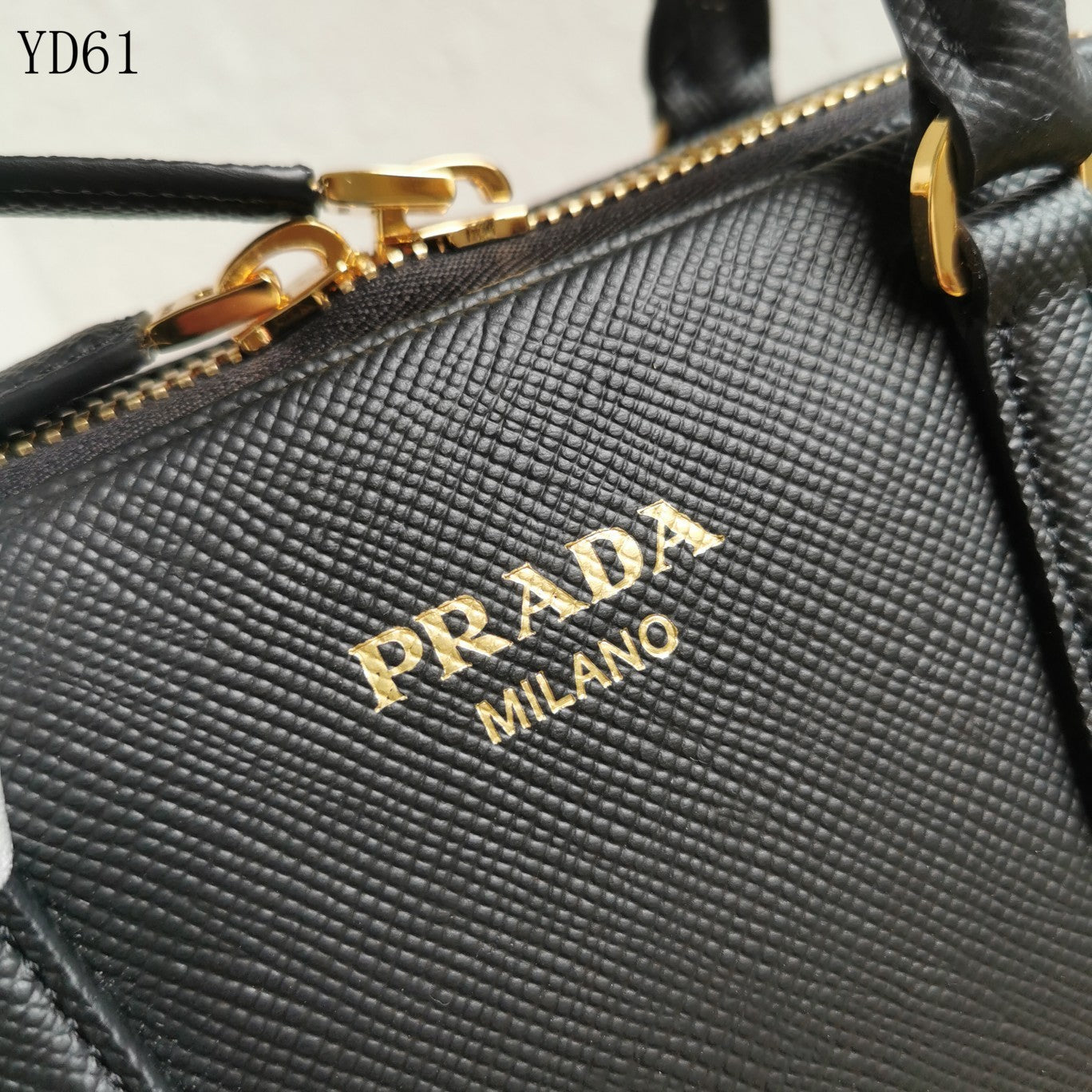 Saffiano Leather Top Handle Bag 32cm