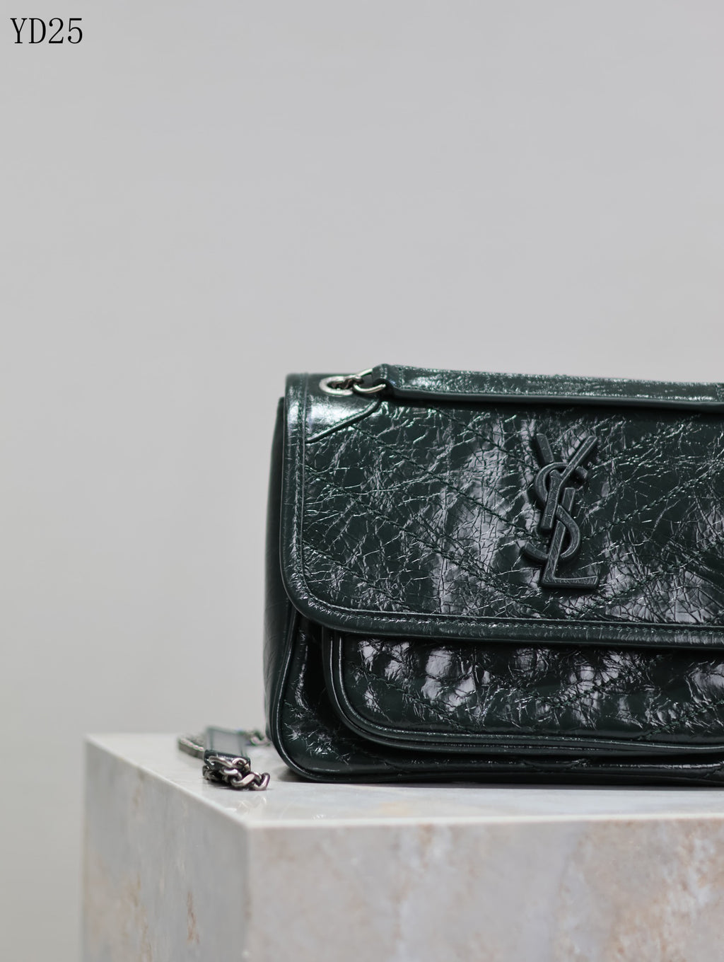 Niki Medium Patent Leather Shoulder Bag