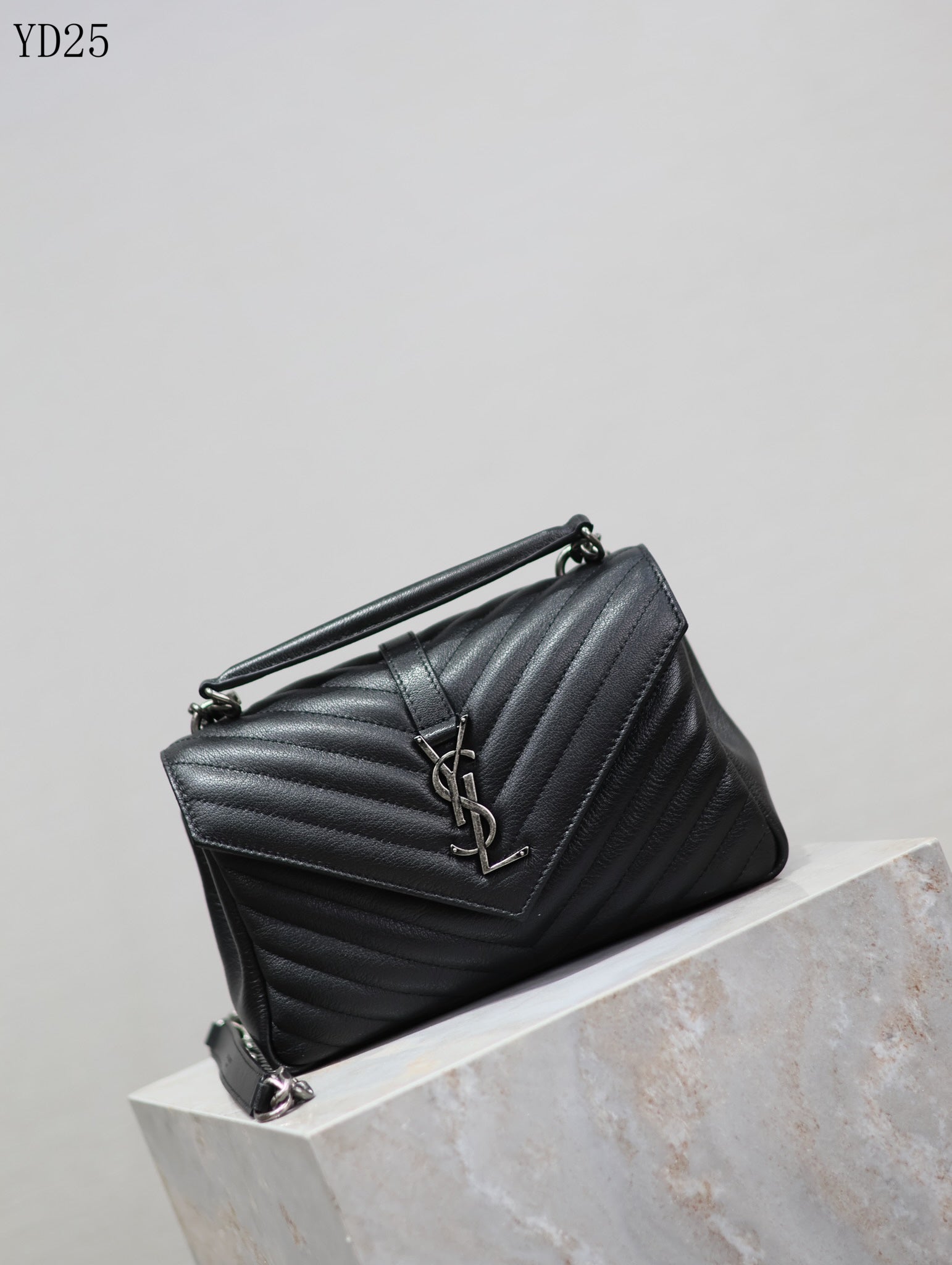 Quilted Leather Collage Bag