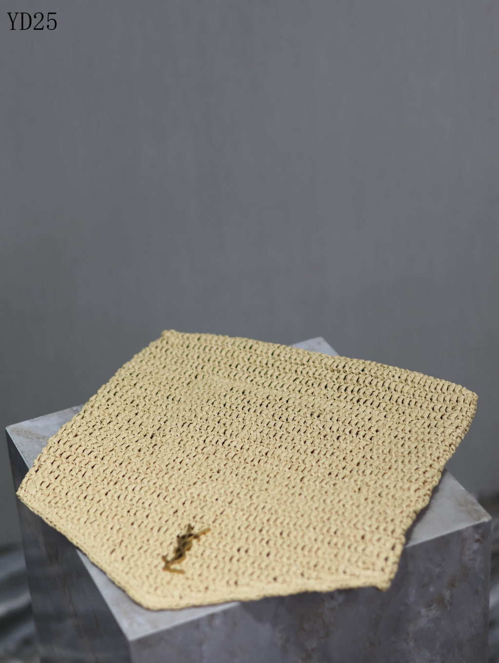 Woven Raffia Envelope Clutch Bag