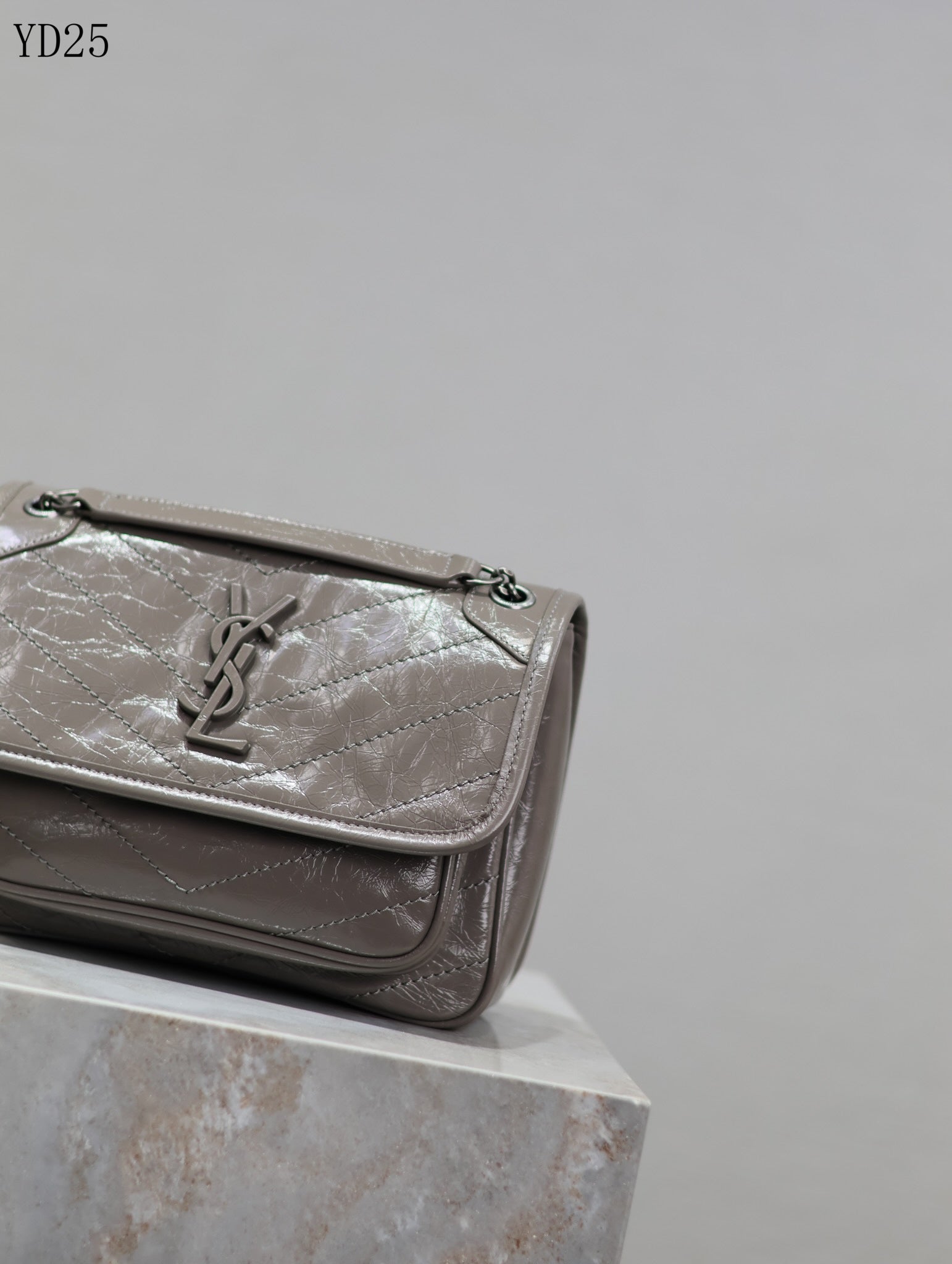 Niki Medium Patent Leather Shoulder Bag