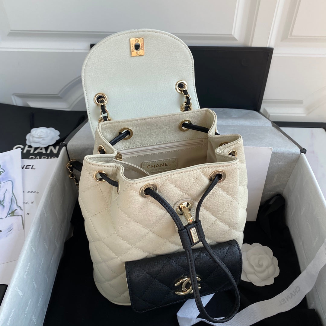 Quilted Leather Backpack