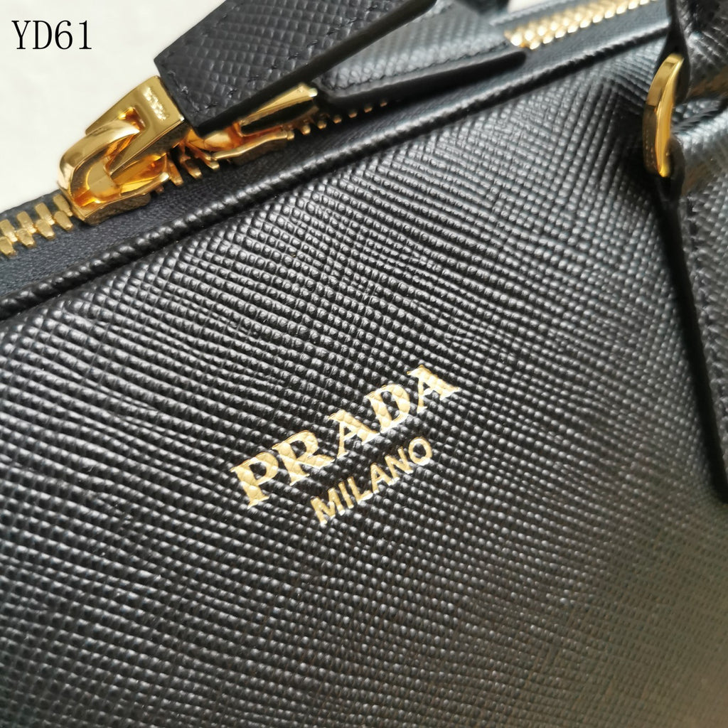 Saffiano Leather Top Handle Bag