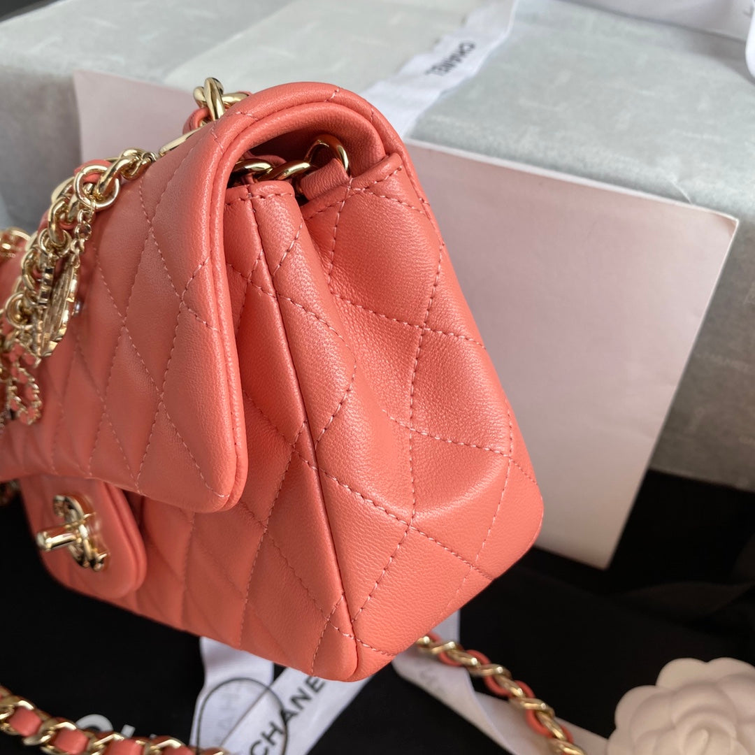 Quilted Coco Charm Flap Bag