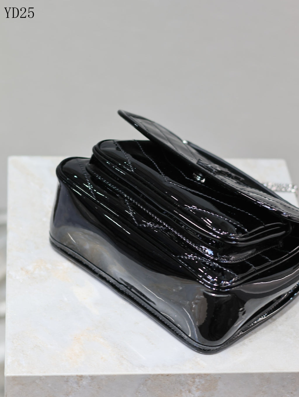 Niki Medium Patent Leather Shoulder Bag