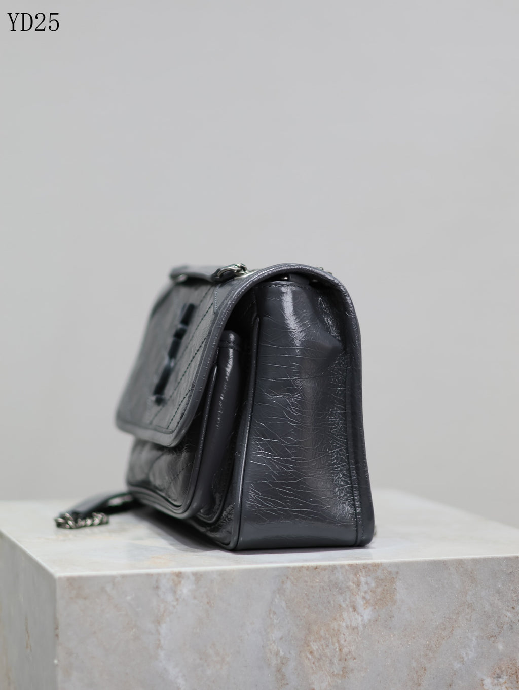 Niki Medium Patent Leather Shoulder Bag