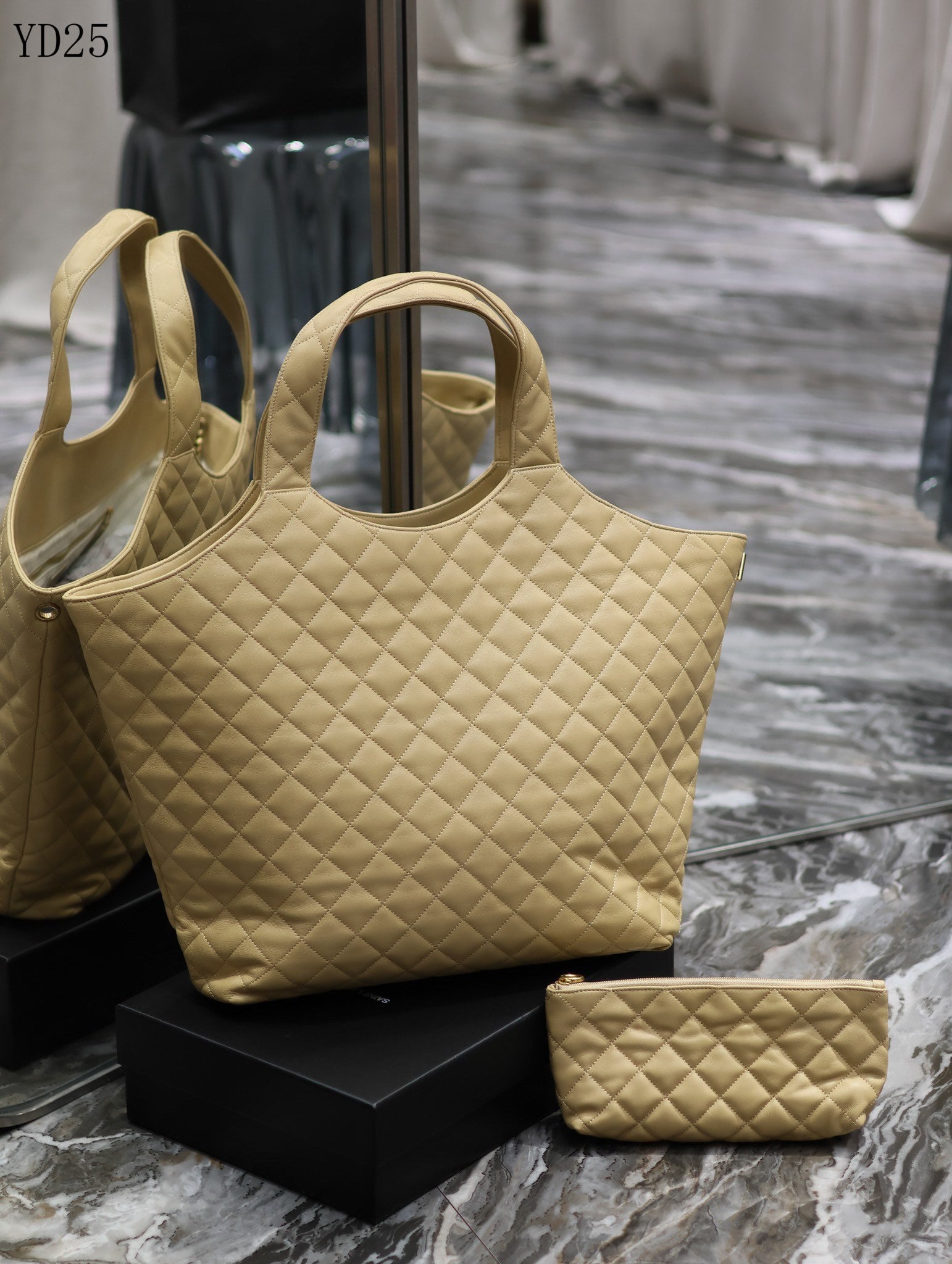 Quilted Oversized Tote Bag