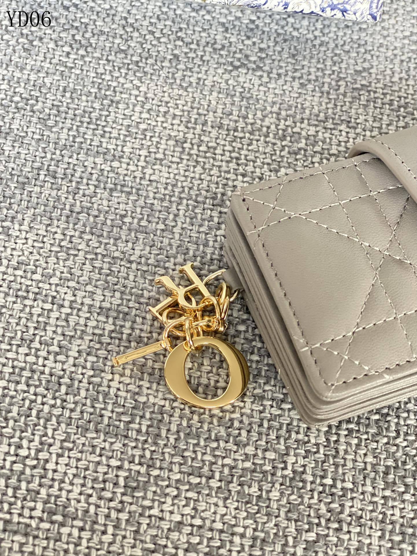 Quilted Leather Compact Wallet