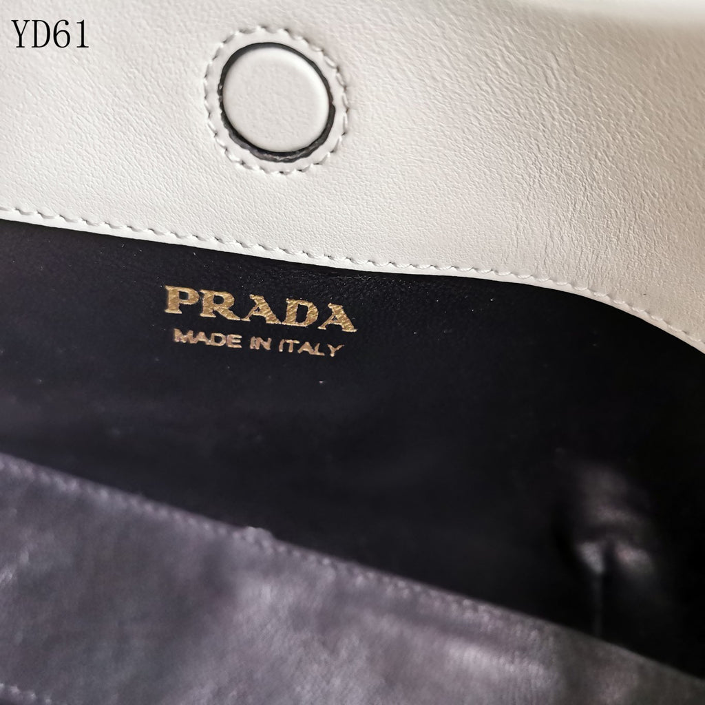 Triangle-Logo Leather Tote Bag