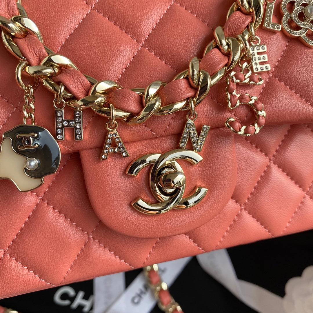 Quilted Coco Charm Flap Bag