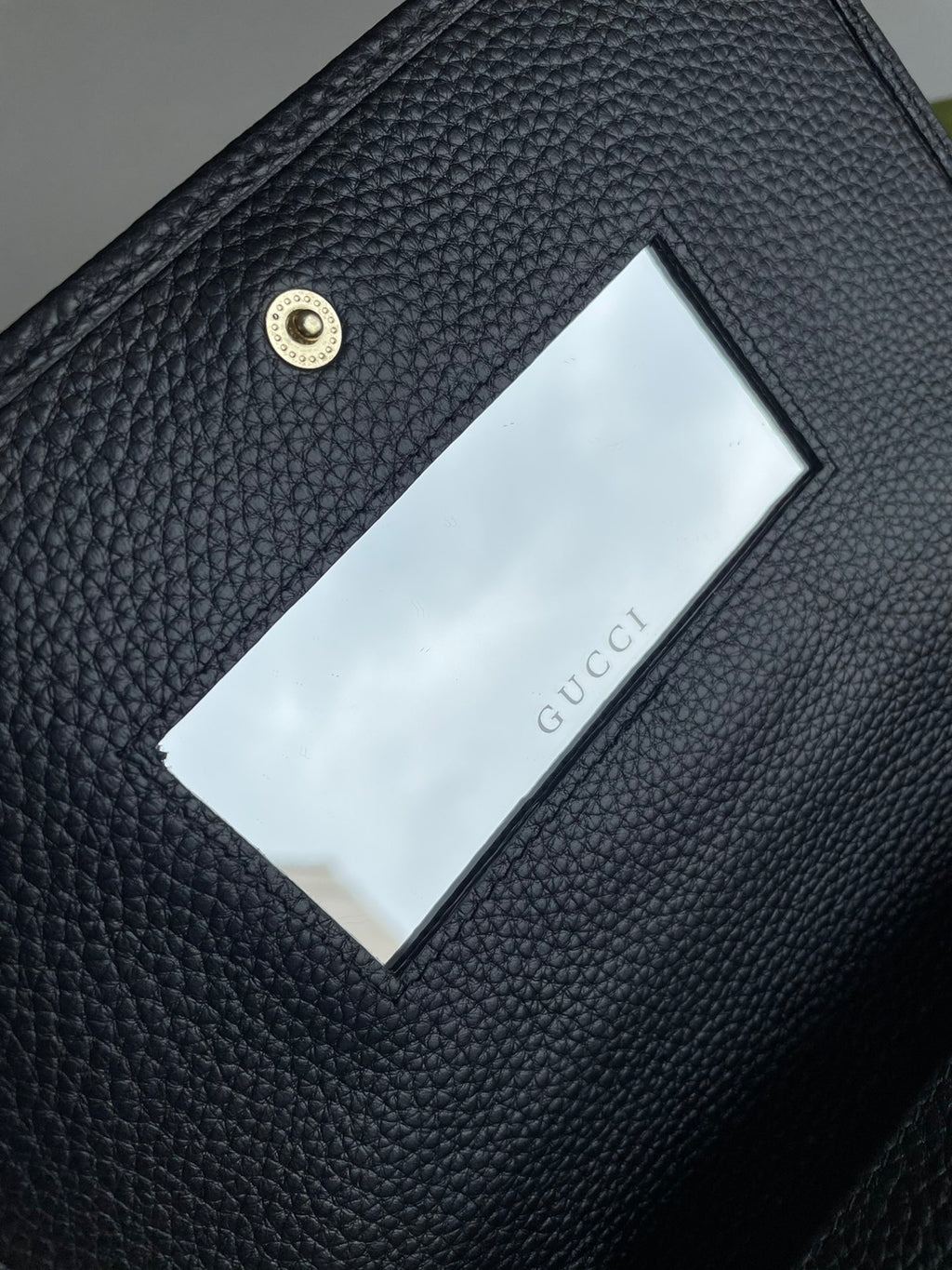 GG Marmont Pebbled Leather Wallet on Chain