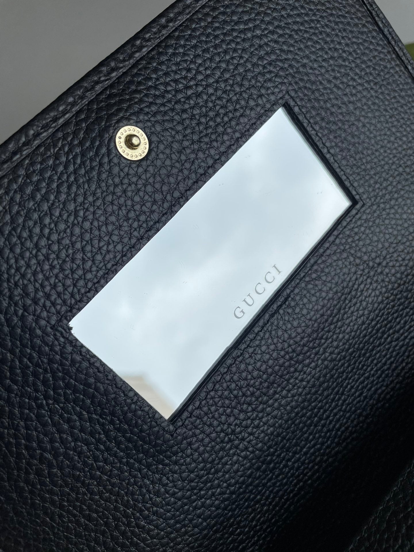 GG Marmont Pebbled Leather Wallet on Chain