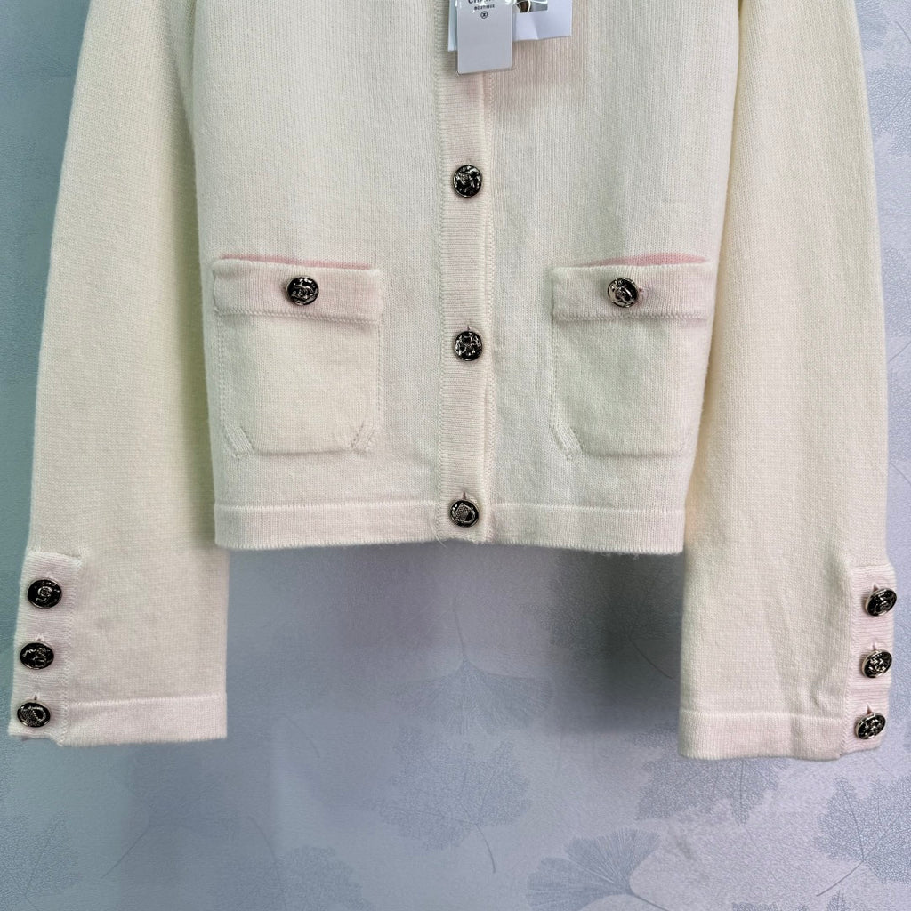 Buttoned Knit Cardigan