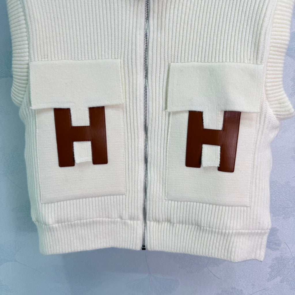 Knit Zip Vest – Iconic H Edition