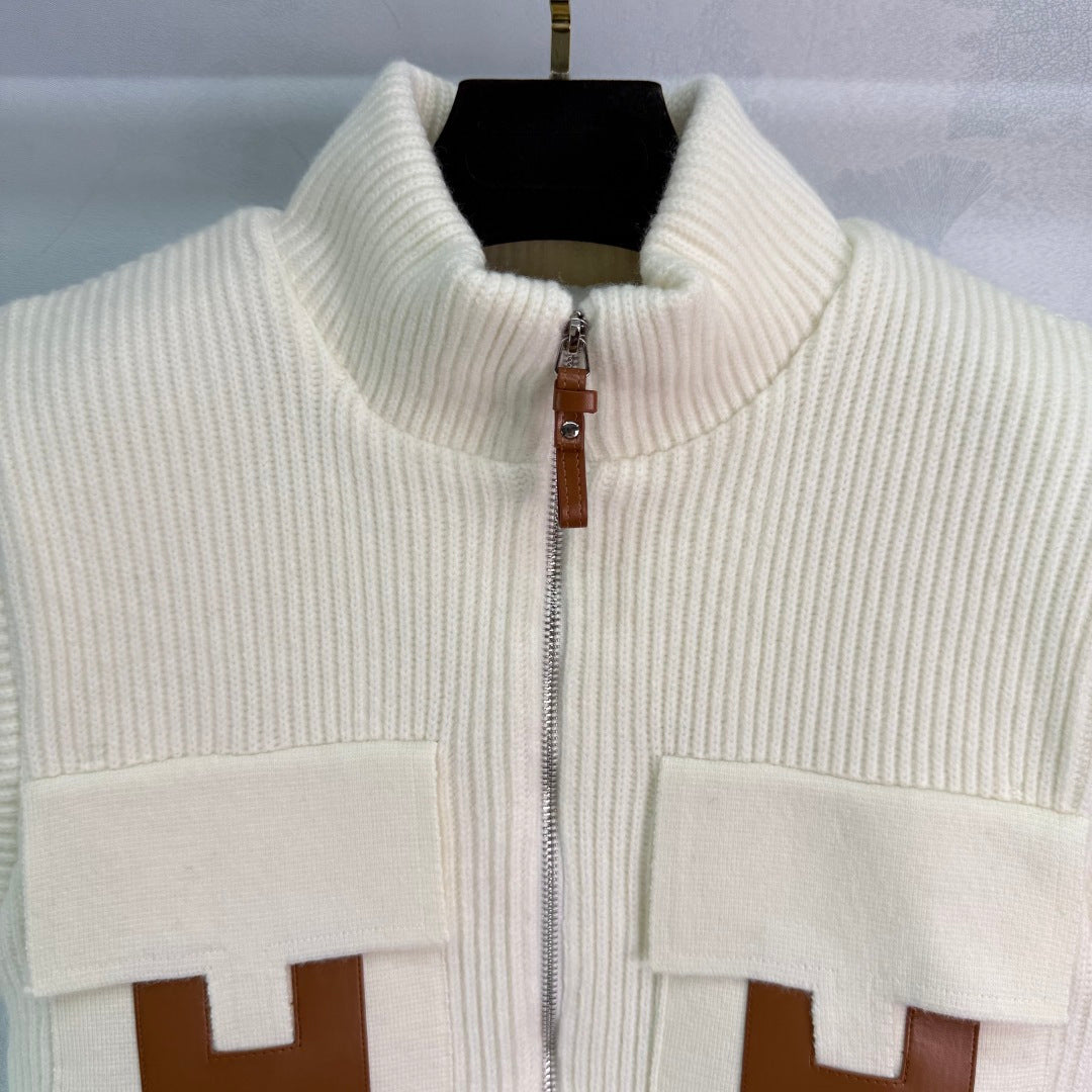 Knit Zip Vest – Iconic H Edition