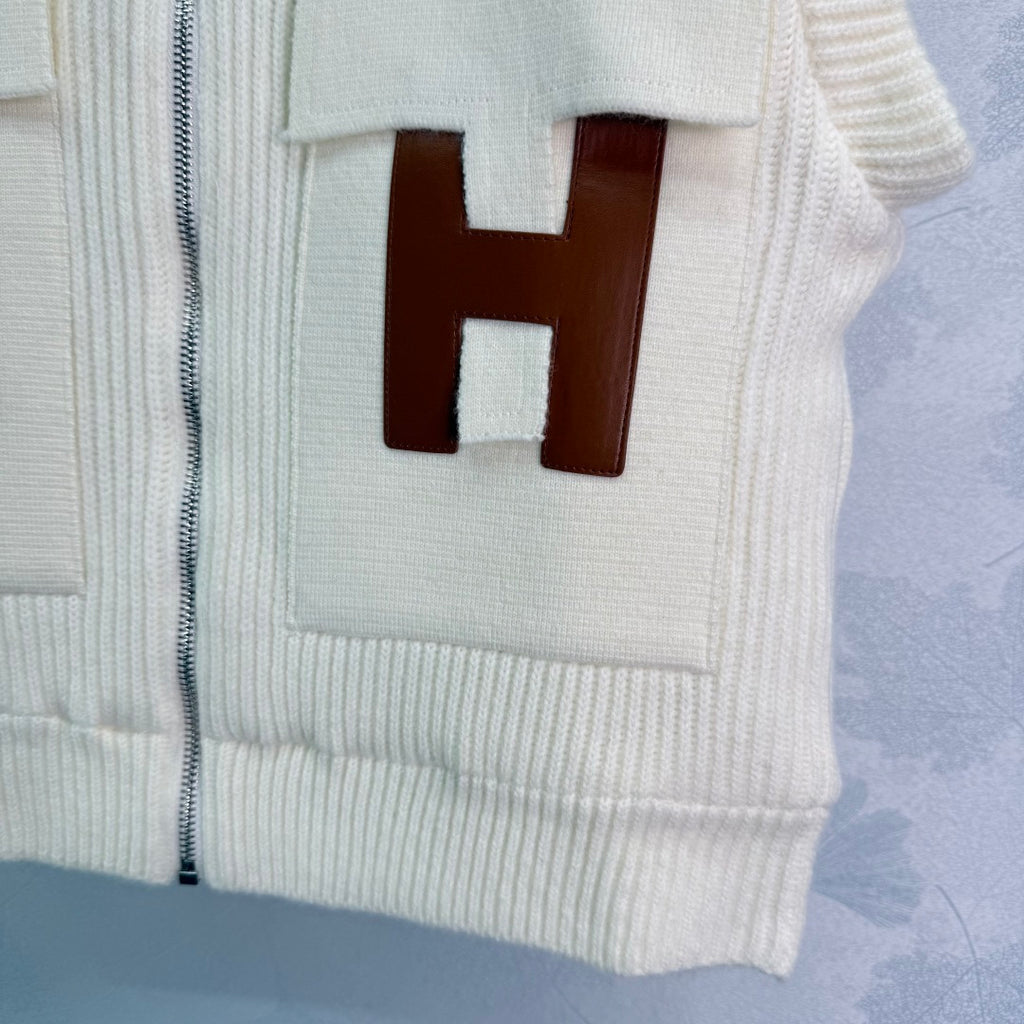 Knit Zip Vest – Iconic H Edition