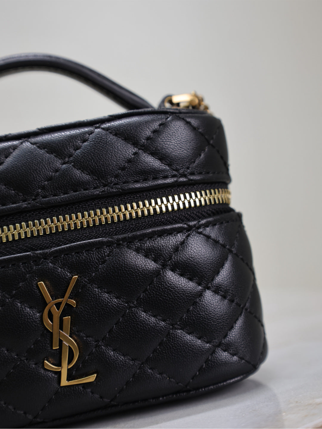 Vanity Quilted Leather Bag