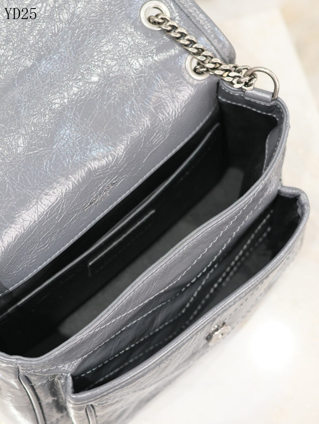 Niki Medium Patent Leather Shoulder Bag