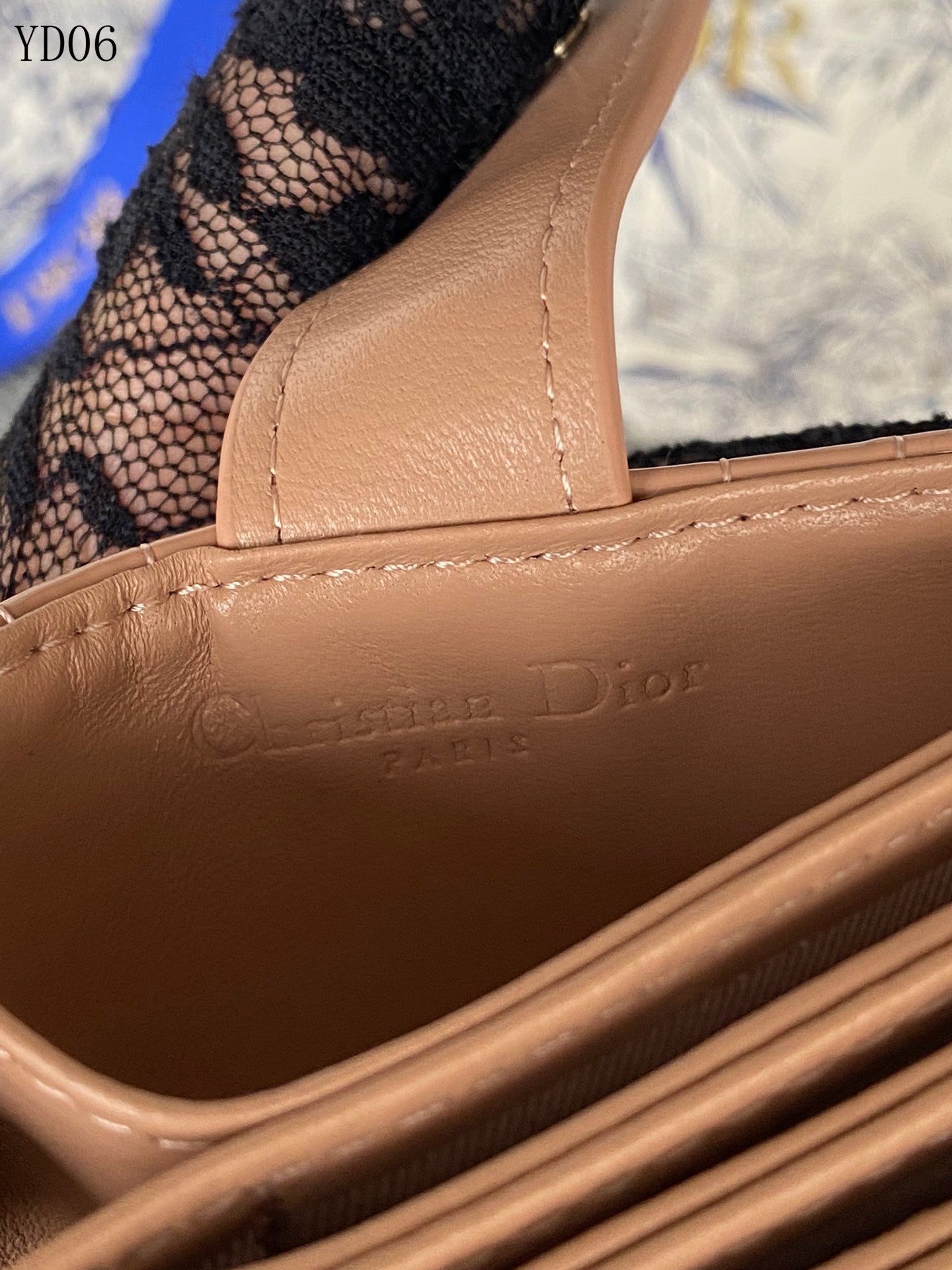 Quilted Leather Compact Wallet