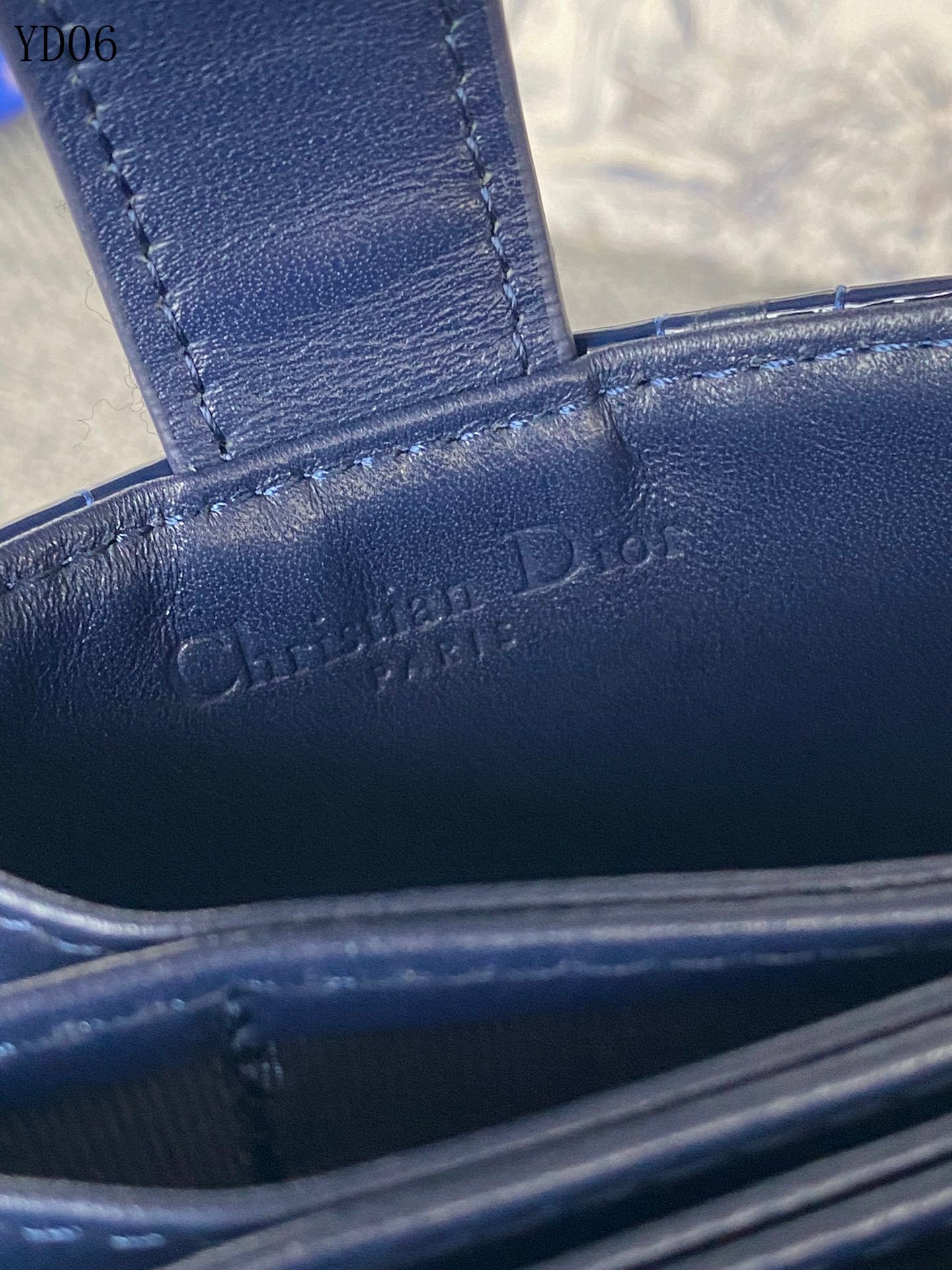 Quilted Leather Compact Wallet