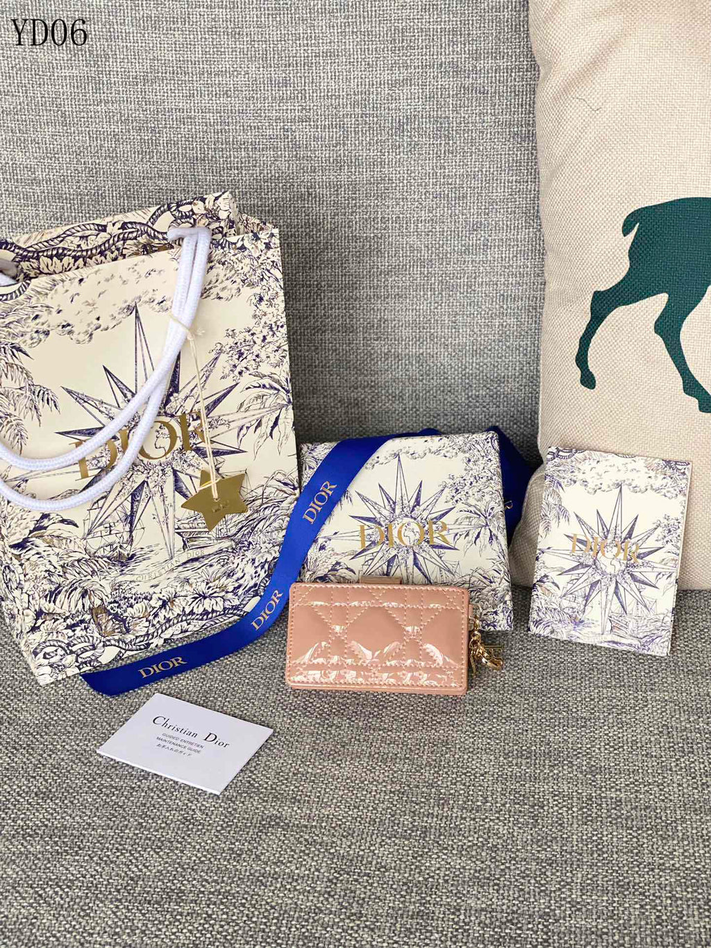 Quilted Leather Compact Wallet