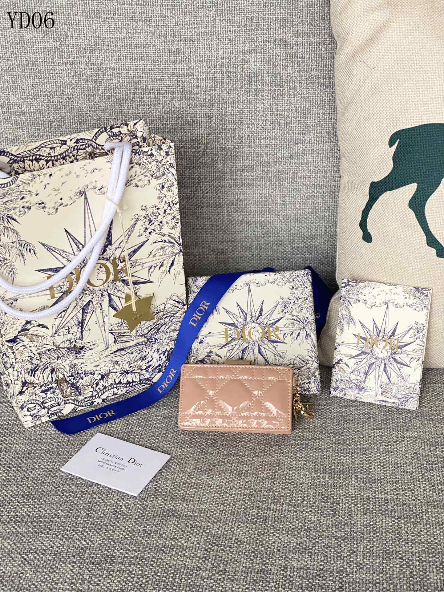 Quilted Leather Compact Wallet