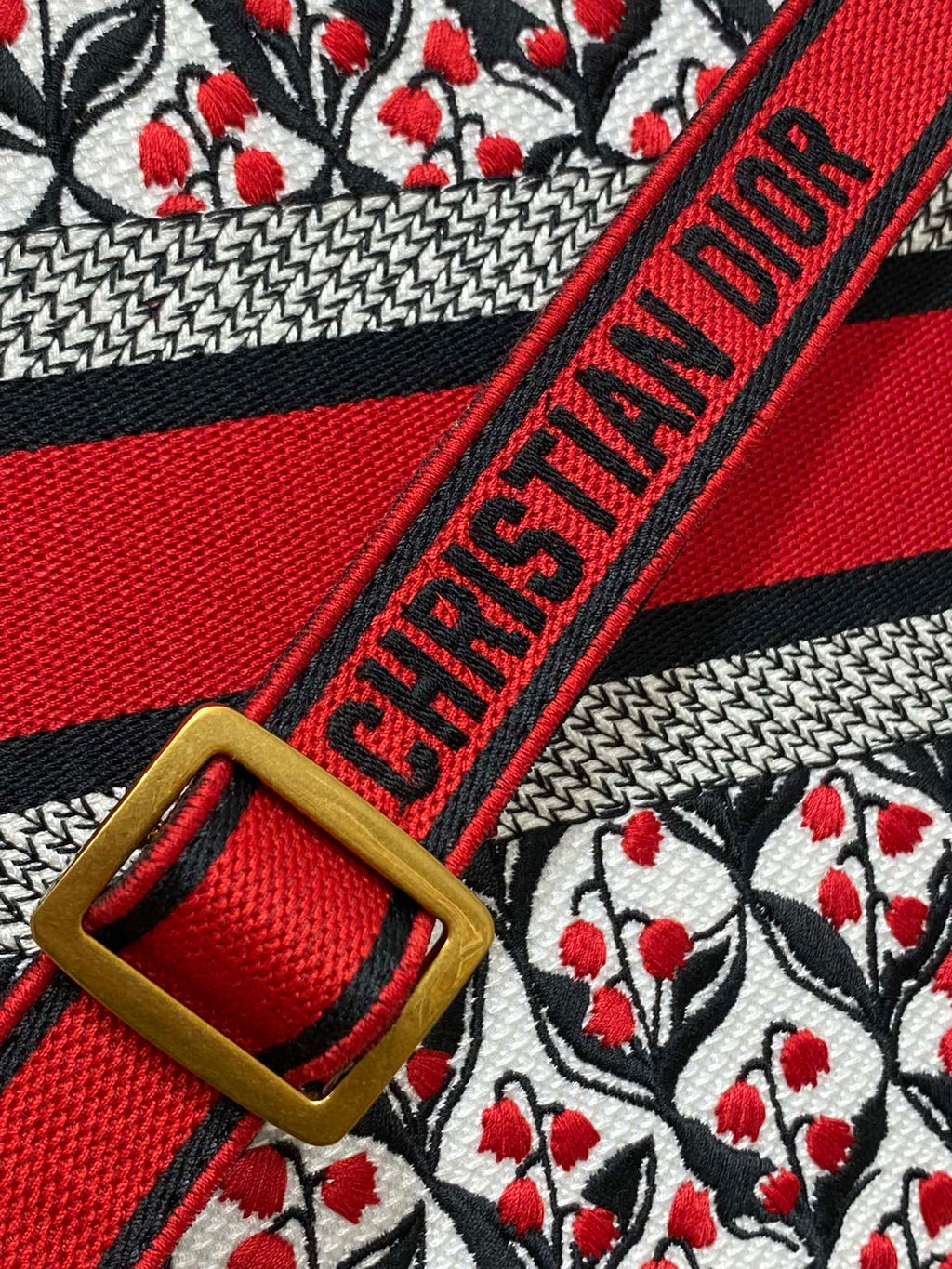 Canvas Mini Tote Bag with Leather Trim