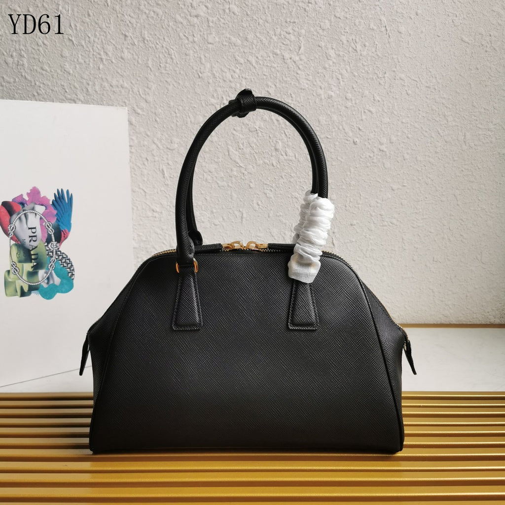 Saffiano Leather Top Handle Bag 32cm