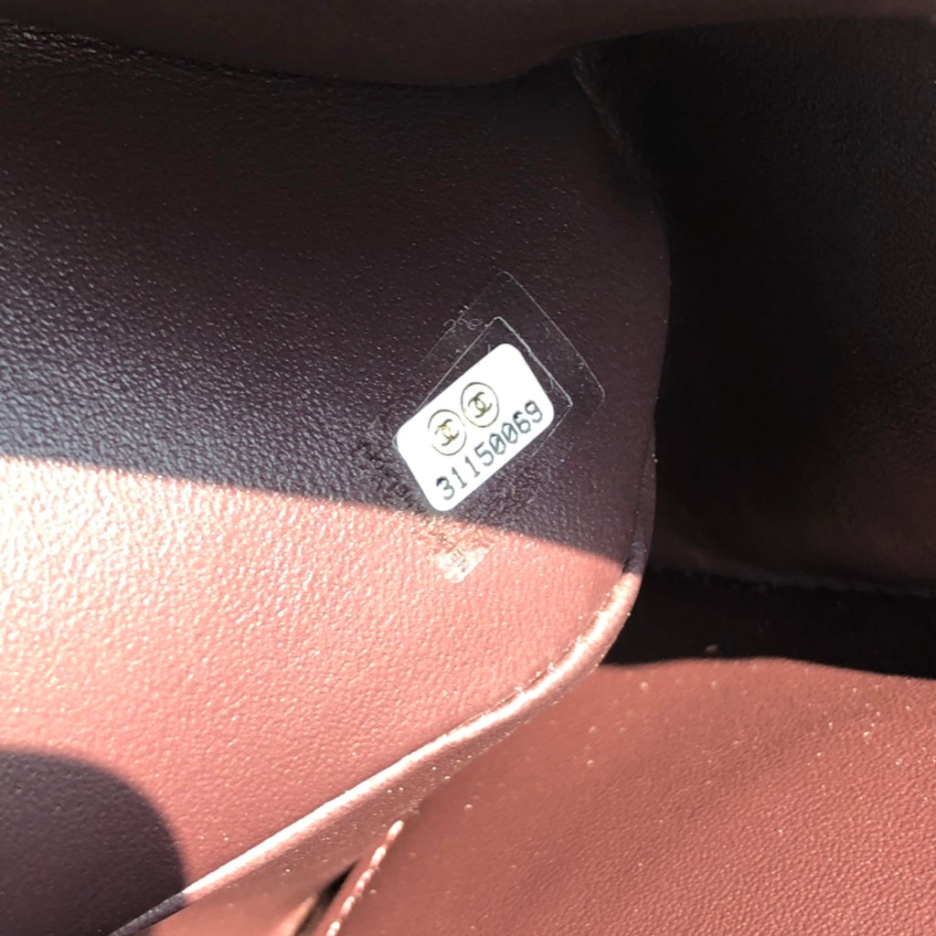 3.55 Large Caviar Leather Classic Double Flap Bag - Silver hardware