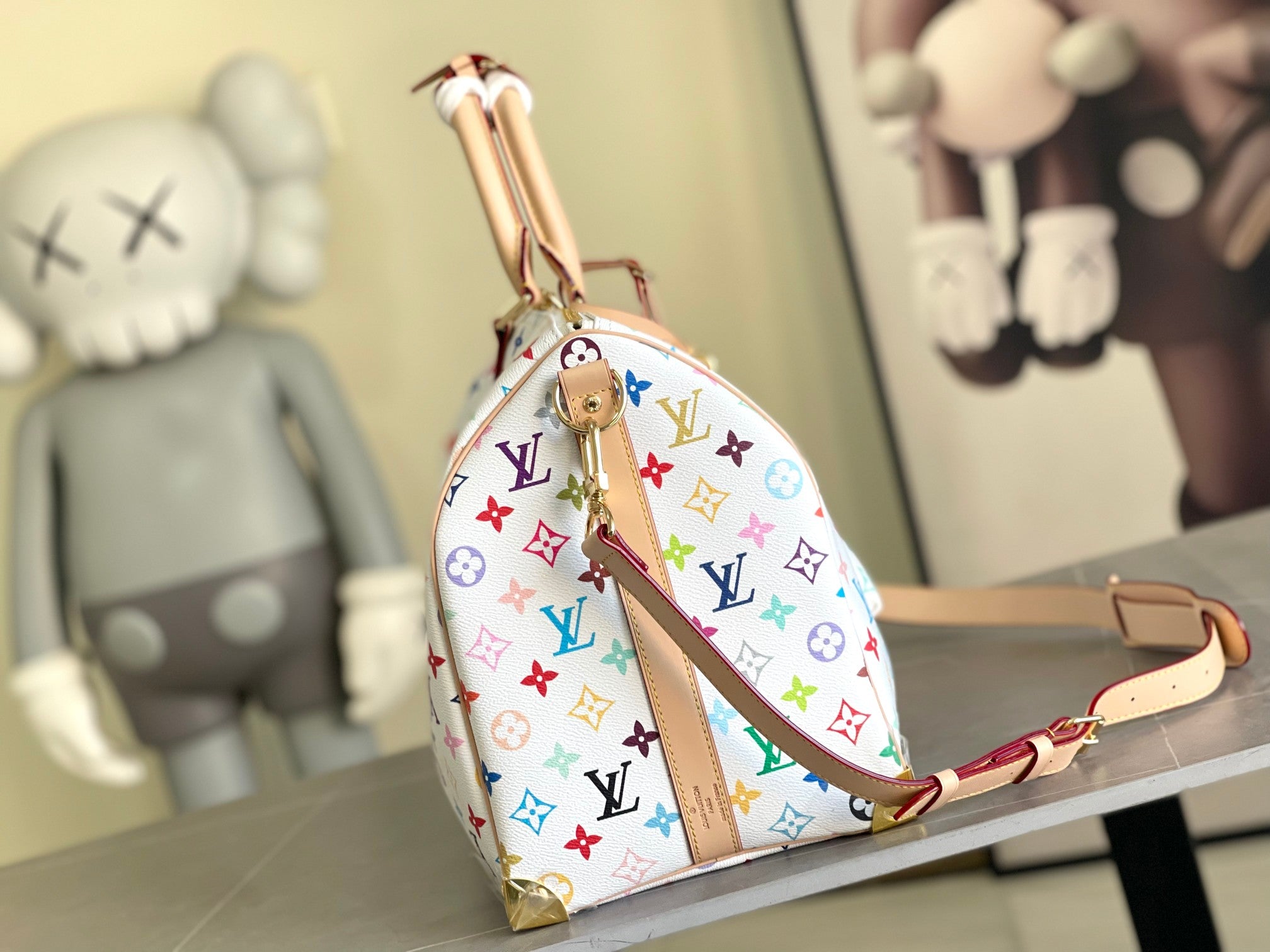 Keepall Bandoulière 50 Multicolore Monogram