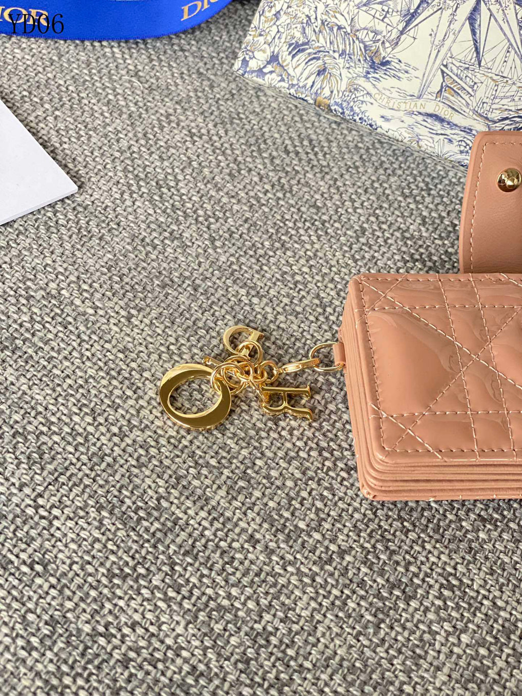 Quilted Leather Compact Wallet